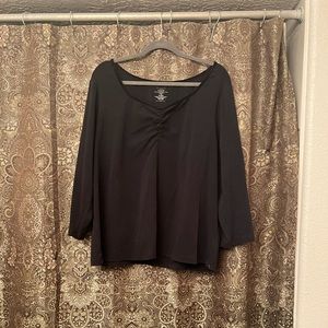 Lane Bryant Venezia plus sized black top